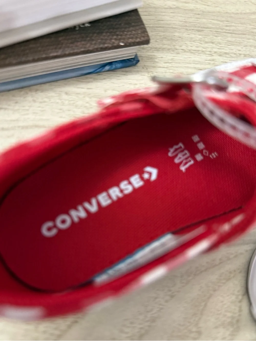 Converse Kids Red Gingham Mary Jane Sneakers